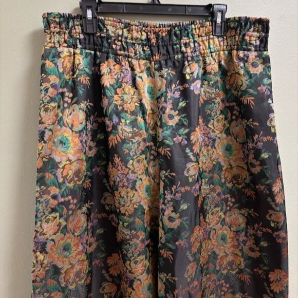 Anthropologie Womens The Somerset Pull On Cropped Pants Jacquard Edition Size XL - Picture 2 of 12